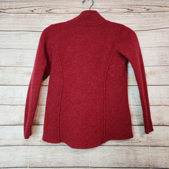 Eileen Fisher Women's Wool Coat Jacket Size XS Pockets Big Buttons Boxy READ - Picture 11 of 14